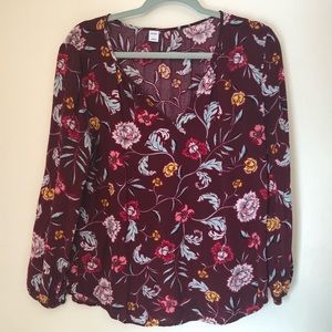 Old Navy V Neck Blouse